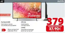 Comet SAMSUNG Crystal UHD 43" DU7170 offerta