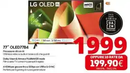 Comet LG OLED AI 77" OLED77B4 offerta