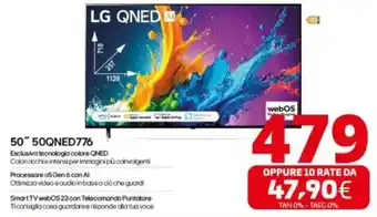 Comet LG QNED AI 50" 50QNED776 offerta