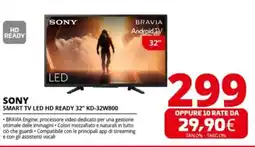 Comet SONY SMART TV LED HD READY 32″ KD-32W800 offerta