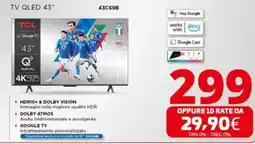 Comet TCL TV QLED 43" 43C69B offerta