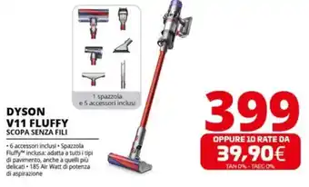 Comet DYSON V11 FLUFFY SCOPA SENZA FILI offerta