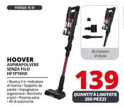 Comet HOOVER ASPIRAPOLVERE SENZA FILO HF1P10HX offerta