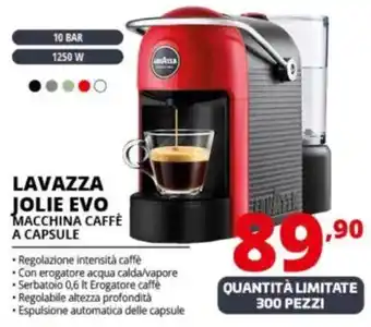 Comet Lavazza jolie evo macchina caffè a capsule offerta