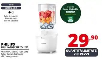 Comet PHILIPS FRULLATORE HR2041/00 offerta