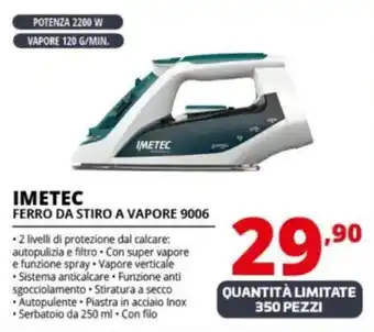 Comet IMETEC FERRO DA STIRO A VAPORE 9006 offerta