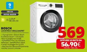 Comet BOSCH LAVATRICE WGG244Z9IT offerta