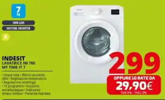 Comet INDESIT LAVATRICE IM 760 MY TIME IT 7 offerta