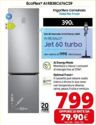 Comet SAMSUNG EcoFlex AI RB38C676CS9 offerta