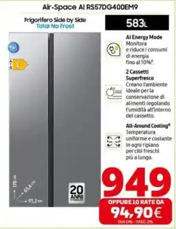 Comet SAMSUNG Air-Space Al RS57DG400EM9 offerta