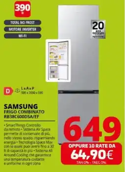 Comet SAMSUNG FRIGO COMBINATO RB38C600DSA/EF offerta