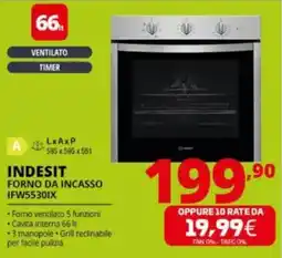 Comet INDESIT FORNO DA INCASSO IFW5530IX offerta