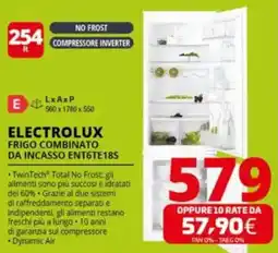 Comet ELECTROLUX FRIGO COMBINATO DA INCASSO ENT6TE18S offerta