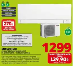 Comet MITSUBISHI CLIMATIZZATORE MONOSPLIT ES-MUZ-AY25VG+ 11-MSZ-AY25VGK offerta