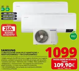 Comet SAMSUNG CLIMATIZZATIRE DUALSPLIT AJ040TXJ2KG + AR09TXHZAWKNEU + AR12TXHZAWKNEU offerta