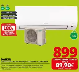 Comet DAIKIN CLIMATIZZATIRE MONOSPLIT ATXP35N9 + ARXP35N9 offerta