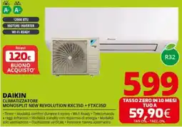 Comet DAIKIN CLIMATIZZATORE MONOSPLIT NEW REVOLUTION RXC35D + FTXC35D offerta