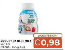 Mercatò Yogurt da bere MILA offerta