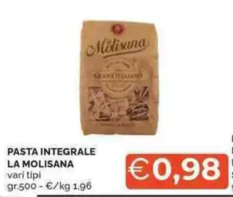 Mercatò Pasta integrale LA MOLISANA offerta