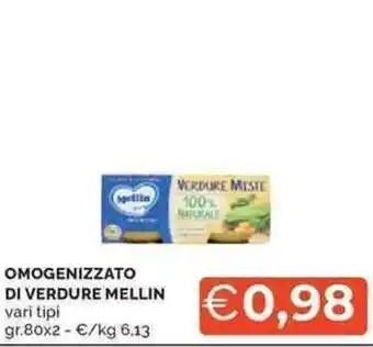 Mercatò Omogenizzato di verdure MELLIN offerta