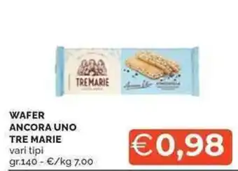 Mercatò Wafer ancora uno TRE MARIE offerta