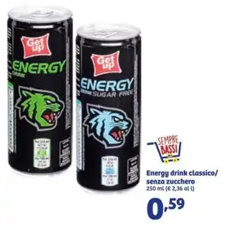 In'S Mercato Energy drink classico/ senza zucchero offerta