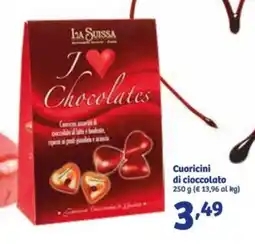 In'S Mercato LA SUISSA Cuoricini di cioccolato offerta