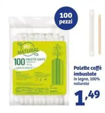 In'S Mercato Palette caffè imbustate in legno, 100% naturale offerta