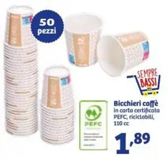 In'S Mercato Bicchieri caffè offerta