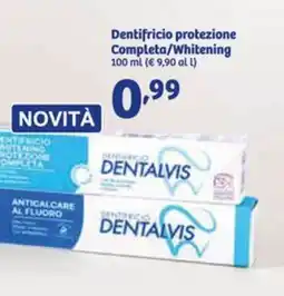 In'S Mercato DENTALVIS Dentifricio protezione Completa/Whitening offerta