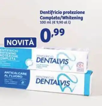 In'S Mercato DENTALVIS Dentifricio protezione Completa/Whitening offerta