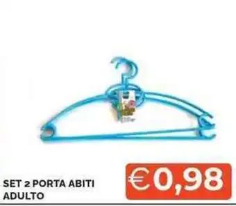 Mercatò Set 2 porta abiti adulto offerta