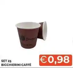 Mercatò Set 25 bicchierini caffè offerta