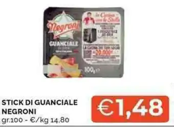 Mercatò Stick di guanciale NEGRONI offerta