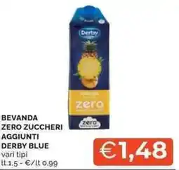 Mercatò Bevanda zero zuccheri aggiunti DERBY BLUE offerta