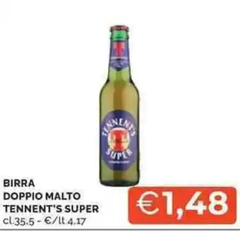 Mercatò Birra doppio malto TENNENT'S SUPER offerta