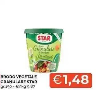 Mercatò Brodo vegetale granulare STAR offerta