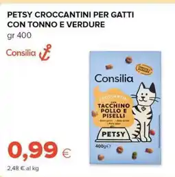 Tigre Petsy croccantini per gatti con tonno e verdure offerta