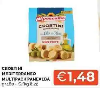 Mercatò Crostini mediterraneo multipack PANEALBA offerta