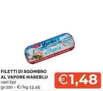 Mercatò Filetti di sgombro al vapore MAREBLU offerta