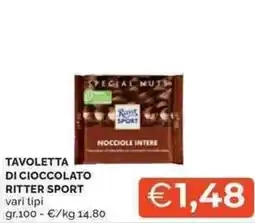 Mercatò Tavoletta di cioccolato RITTER SPORT offerta