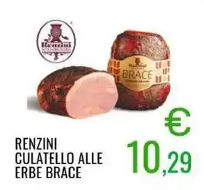 Sugros Renzini culatello alle erbe brace offerta