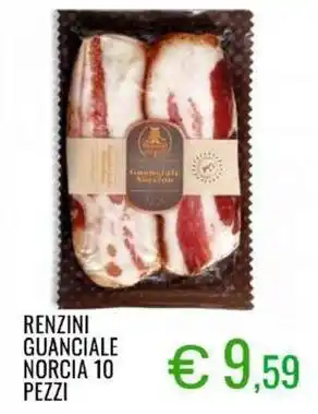 Sugros Renzini guanciale norcia 10 pezzi offerta