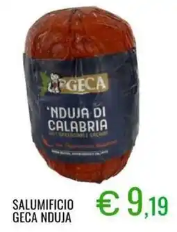 Sugros Salumificio geca nduja offerta