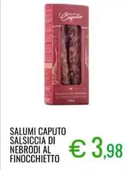 Sugros Salsiccia di nebrodi al finocchietto offerta