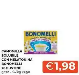 Mercatò Camomilla solubile con melatonina BONOMELLI offerta