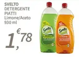 SpeSì Svelto detergente piatti limone/aceto offerta