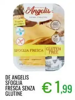 Sugros De angelis sfoglia fresca senza glutine offerta