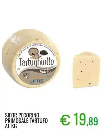 Sugros Sifor pecorino primosale tartufo offerta