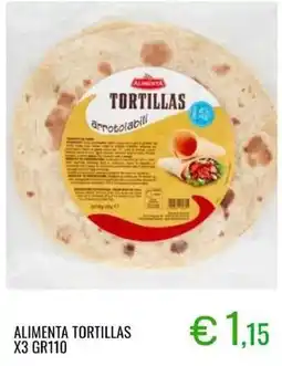 Sugros Alimenta tortillas x3 offerta